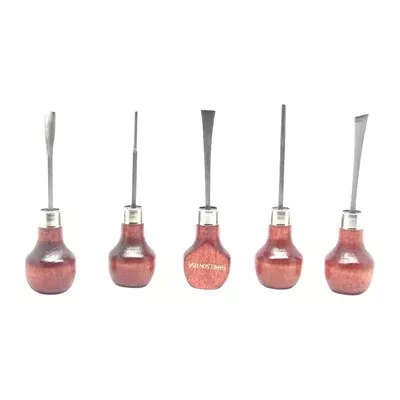 #107 BASIC PALM WOODCARVING 5 PIECE SET