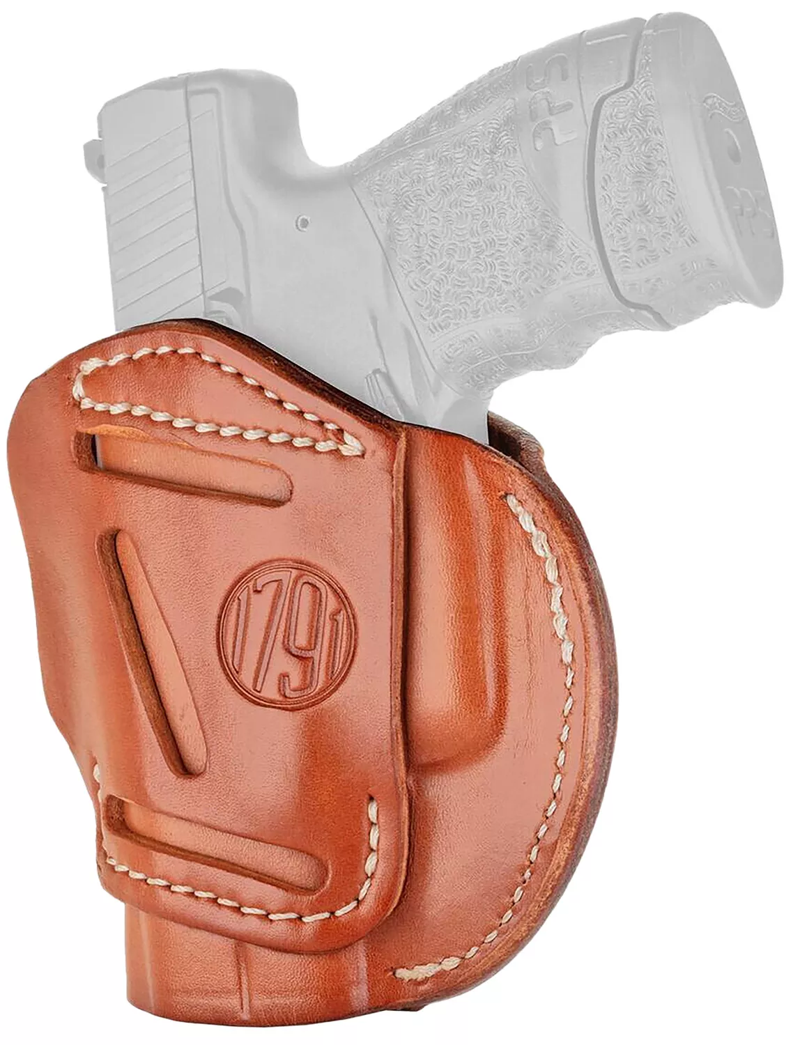 1791 Gunleather 3WH3CBRA 3-WayIWB/OWB Size 03 Classic Brown Leather Belt Loop Compatible w/ Glock 26 Compatible w/ Ruger LC9 Compatible w/ S&W M&P Shield Ambidextrous Hand