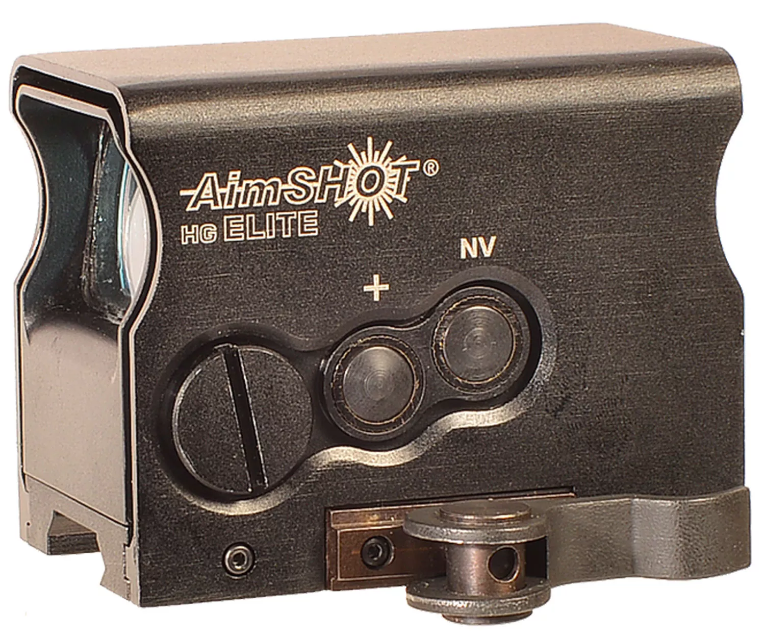 AimShot HGELITECGREE HG EliteBlack Anodized 1 x 34mm 2 MOA Green Dot/65 MOA Circle