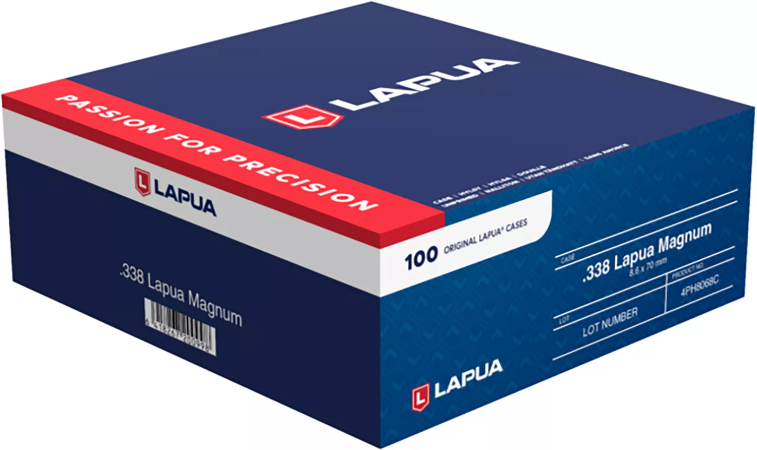 Berger Bullets 4PH8068C Unprimed Cases338 Lapua Mag Rifle Brass 100/Box