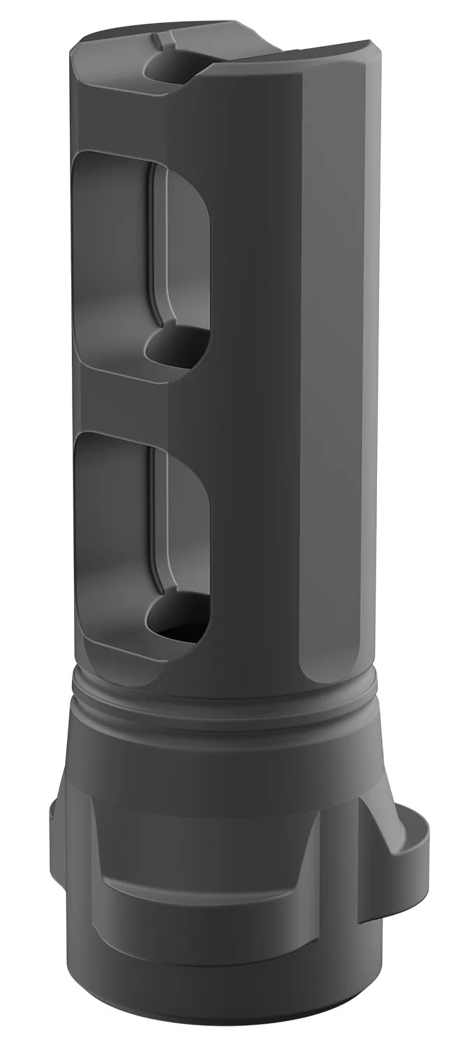 Breek Arms BRK4311 Breek LOK 3QD Gemini Dual-Port Black Nitride Steel 5/8″x24 Threads 30 Cal