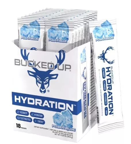 BUCKED UP HYDRATION 2.0 – POLAR BLUE 18 COUNT