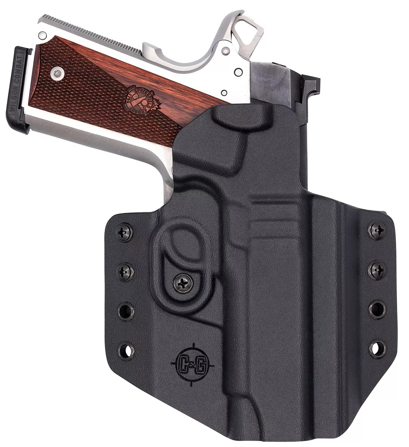 C&G Holsters 1856100 CovertOWB Black Kydex Belt Loop Fits 1911 4.25″/ Wilson Combat EDC X9 Right Hand