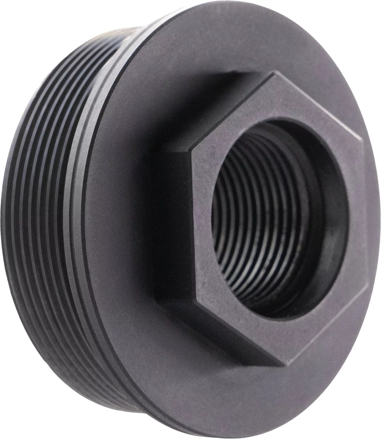 CMMG 11DB016 Zeroed HUB Mount Fits 5/8″x24 Stainless Steel Black
