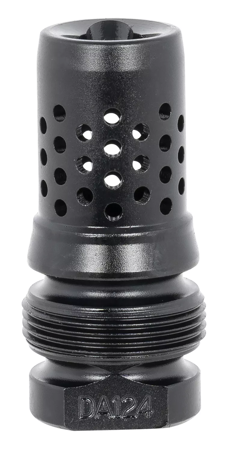Dead Air DA124 Xeno Muzzle Brake Black Nitride 4140 Steel with 5/8″-24 tpi Threads