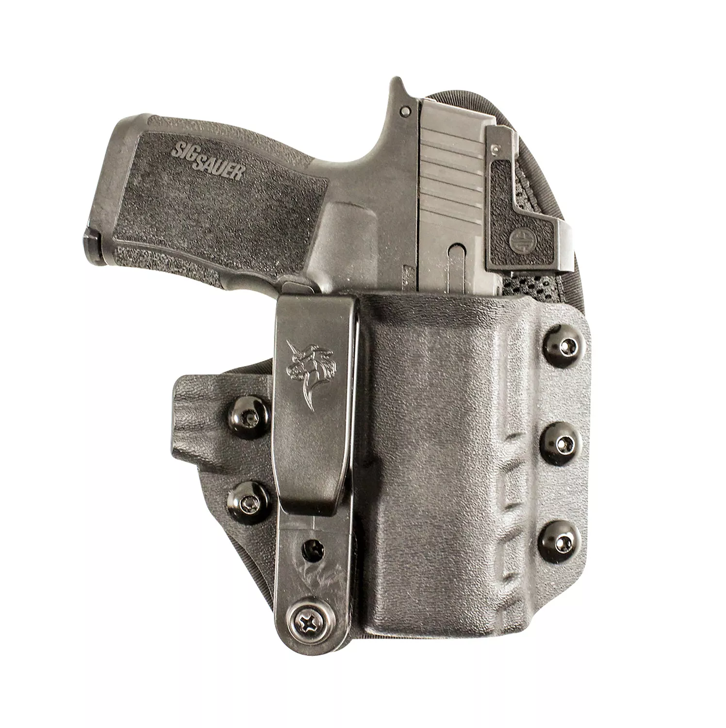 DeSantis Gunhide 206KA3TZ0 Uni-TukIWB Black Kydex Belt Clip Fits Glock 43/43X/43X MOS Right Hand