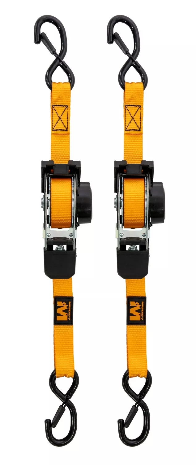 MUDDY MUD-RRS10-2PK 1″X10″ RATCHET STRAPS ORG
