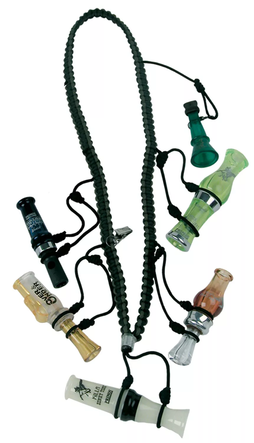 Primos 69628 Waterfowler’s Call LanyardBlack Nylon