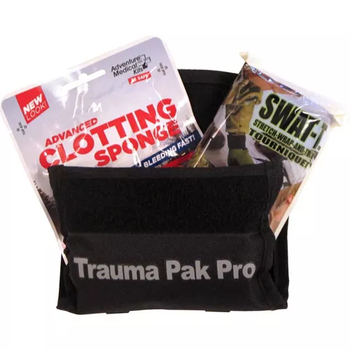 TRAUMA PACK PRO WITH QUIKCLOT & SWAT-T – BLACK