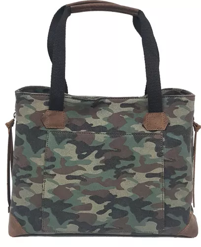 VERSACARRY CONCEAL CARRY PURSE – CANVAS CAMO TOTE STYLE