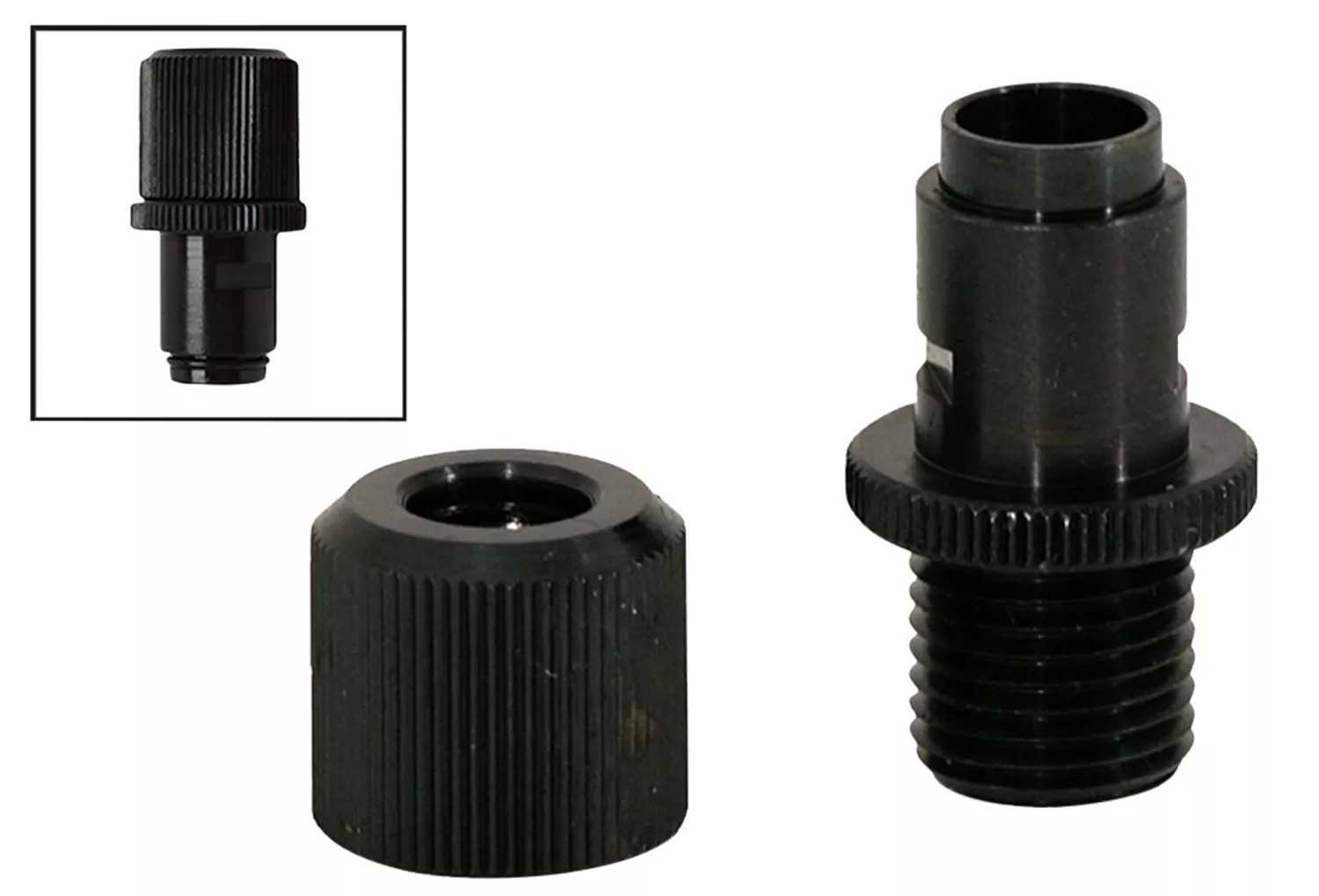 Walther Arms 512105 Threaded Barrel AdapterP22 Black Nitride Stainless Steel 1/2″-28 tpi Handgun
