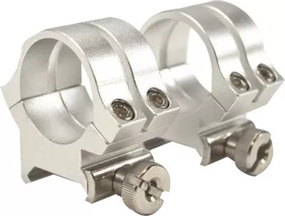 WEAVER RINGS DETACHABLE QUAD- – LOCK 1″ MEDIUM SILVER .169″