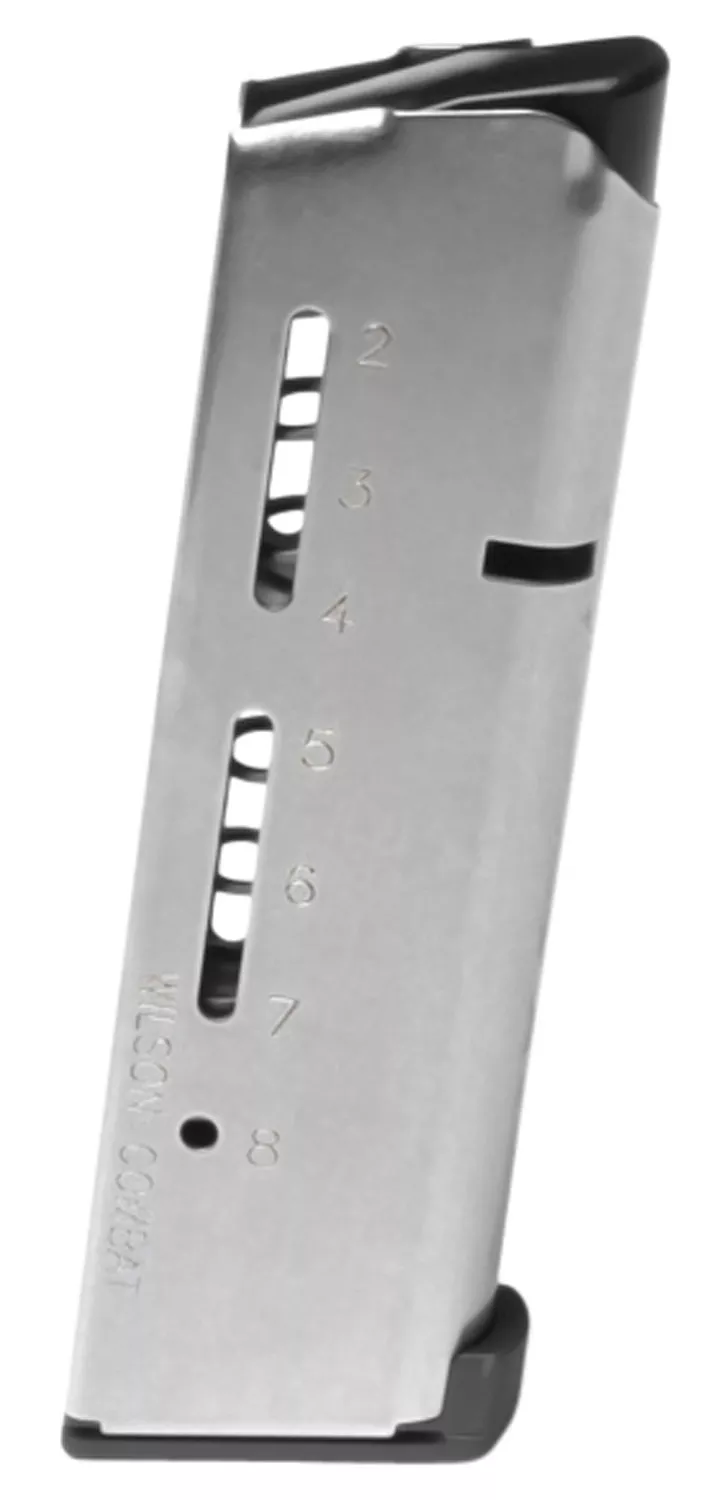 Wilson Combat 500CHD ETM8rd Detachable w/ Lo-Profile Steel Floor Plate 45 ACP+P Fits Wilson Combat 1911 Elite Tactical Stainless Steel
