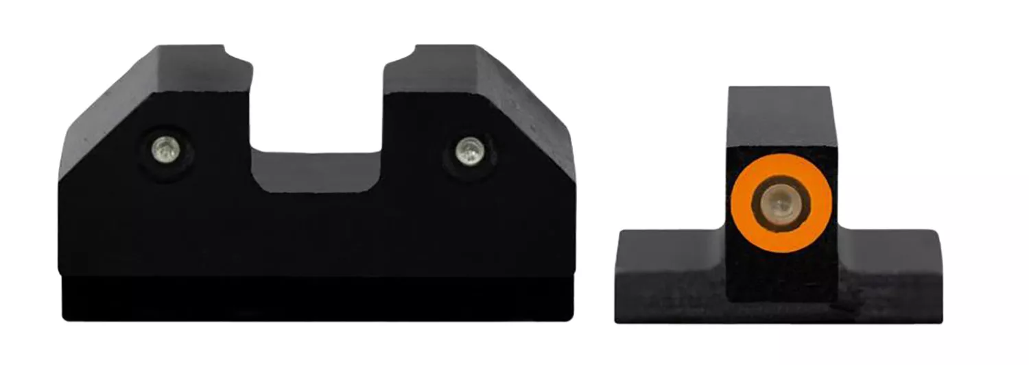 XS Sights CKR002P6N R3D Night Sights- CanikBlack | Green Tritium OrangeOutline Front Sight Green TritiumRear Sight