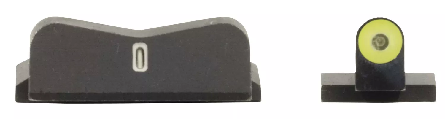 XS Sights SW0029S5Y DXT2 Big Dot Night Sights- Smith and WessonBlack | Green Tritium Yellow Outline Front Sight Green Tritium White Outline Bar Rear Sight