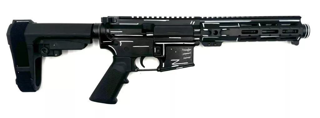 ZEUS ARMS AETHER DARKSIDE STITCH 5.56 PISTOL 7.5″ SBA3 BRACE 1-30RD MAG