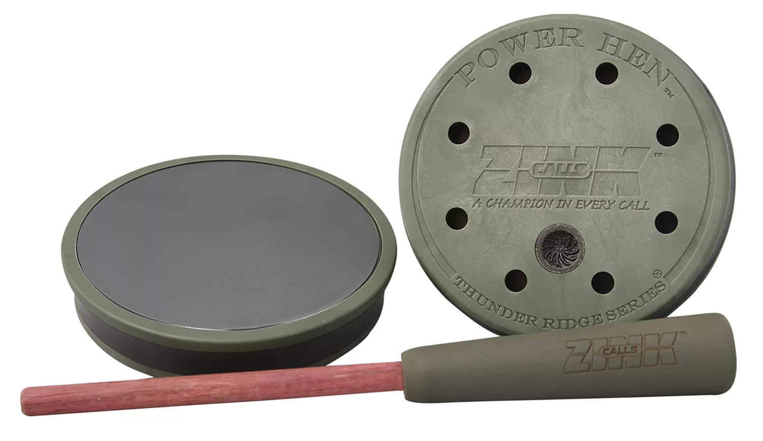 ZINK ZNKZNK303 Thunder RidgeFriction Call Turkey Sounds Green/Purple Wood/Slate